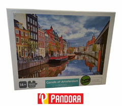 ROMPECABEZAS FUNNY LAND - CANALS OF AMSTERDAM 1000P FT828 (092626533444)