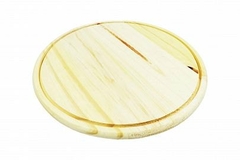 TABLA PARA PIZZA CIRCULAR DE MADERA (02256)