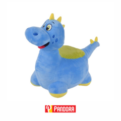 PUFF PELUCHE DINOSAURIO AZUL 45CM 13110 (815787024527)