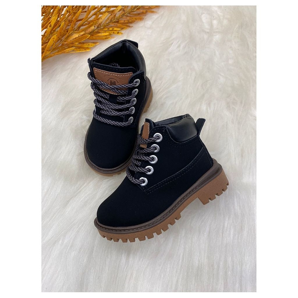 COTURNO BEBE MILANO MENINO MOLEKINHO PRETO
