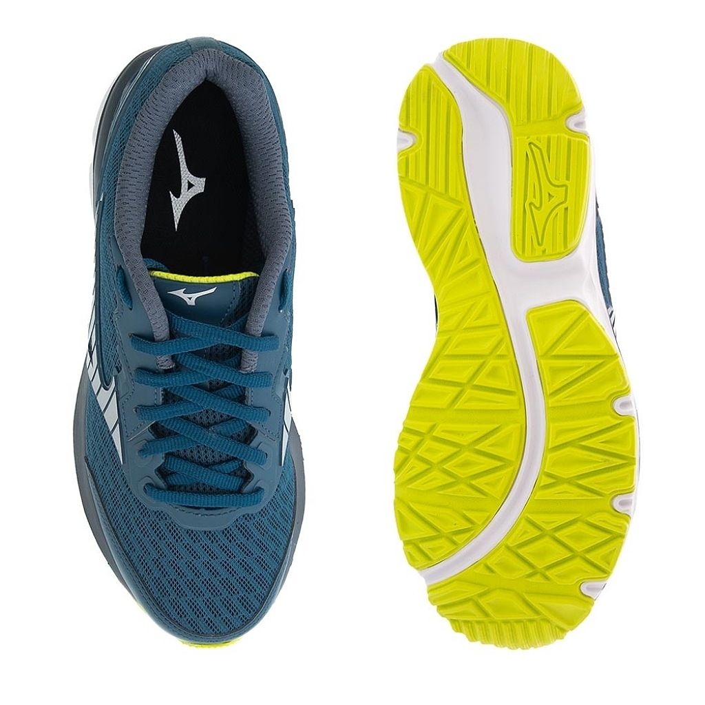 T NIS MIZUNO BRAVE 5 MASCULINO AZUL ESCURO PRATA