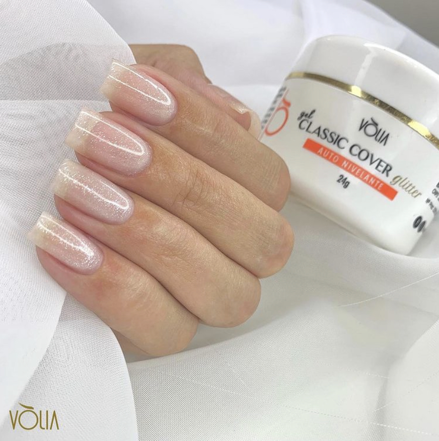 Gel Control Blanc Glitter Volia