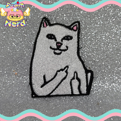 Patch aplique Gato meme dedo com termocolante - comprar online