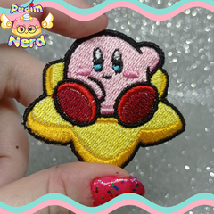 Patch Aplique Kirby na Estrela Nintendo com termocolante