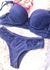 Conjunto lingerie Plus Size luxo azul escuro