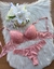 Conjunto lingerie renda com bojo rosa fio duplo