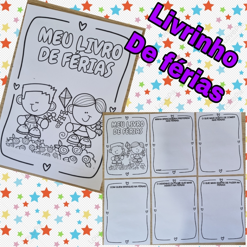 Livrinho para férias - jogos para montar e brincar. - Pedagogia