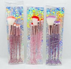 OFERTA Set de 4 Brochas Sirena Glitter - comprar online