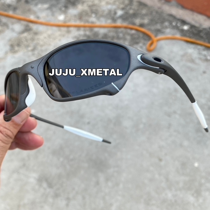 Óculos de Sol Juliet X Metal Lente Metal Borracha Branca