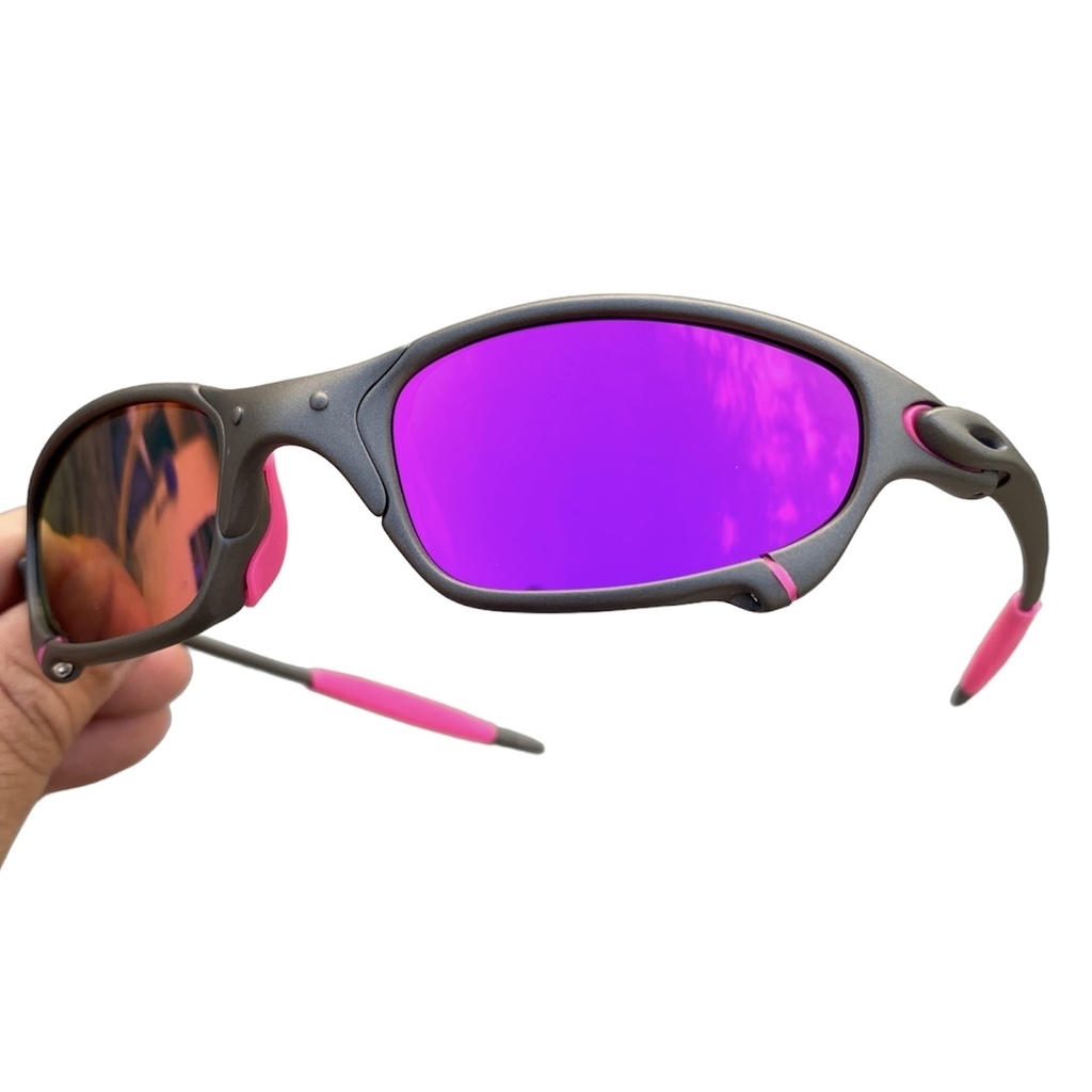 Óculos de Sol Juliet Xx Metal Lentes Rosa Pink com Borrachas Rosa