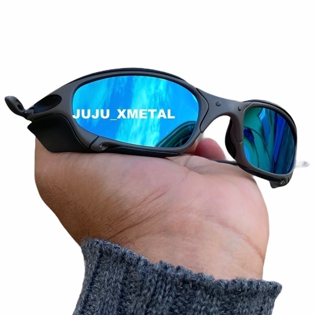 Óculos de Sol Juliet X-Metal Lentes Azul Bebe Polarizadas sideblinder