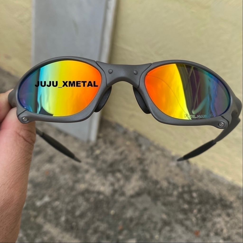 Oculos de sol Oakley Juliet xmetal arco iris lentes polarizadas