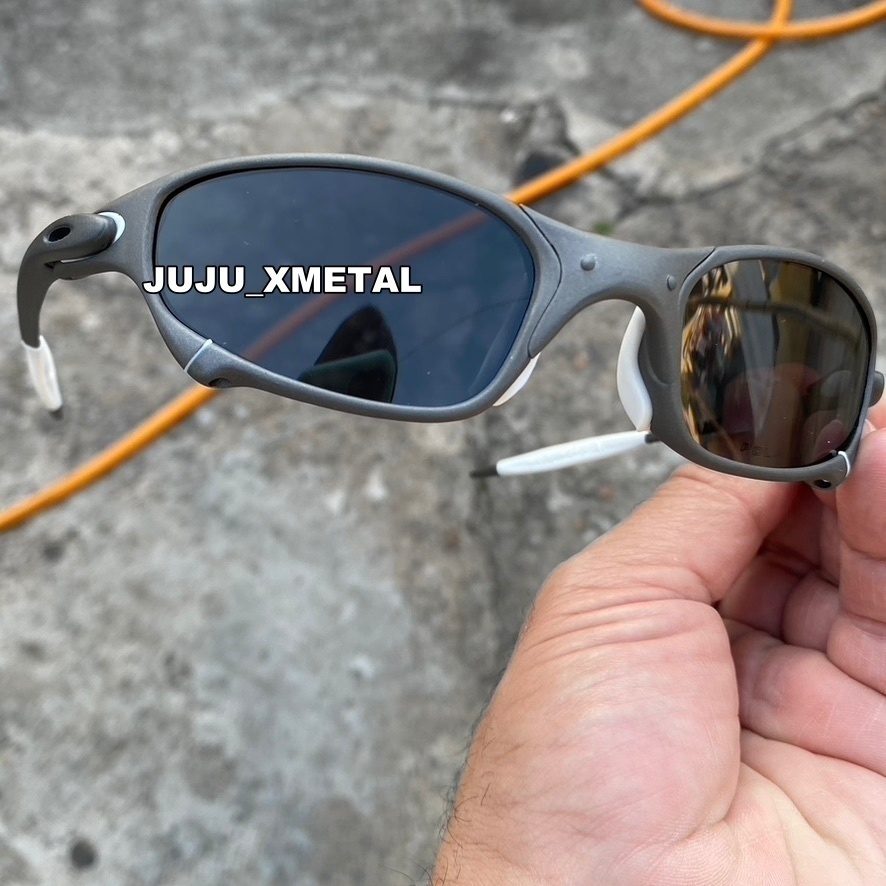 Óculos de Sol Juliet X-Metal Back Pinada Armação Toda em Metal Lent