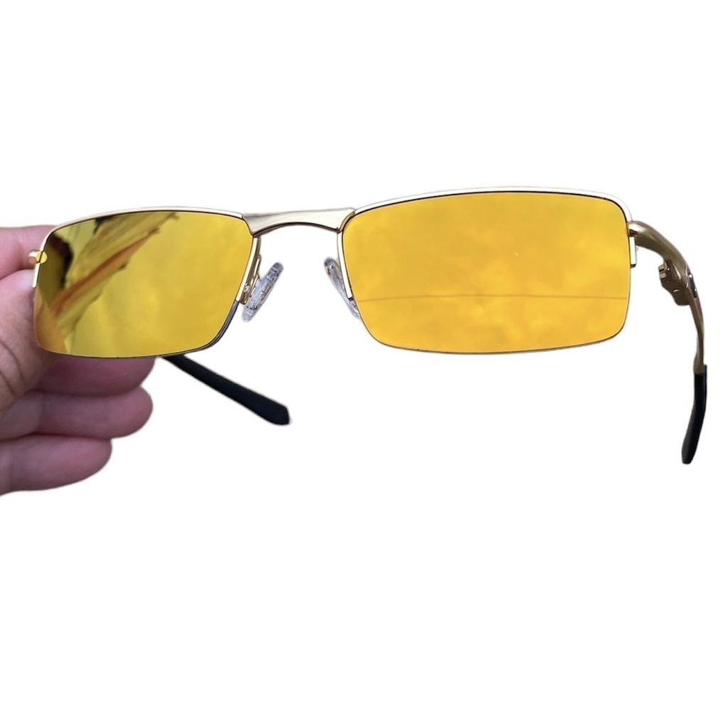 Óculos De Sol, Juliete, Verão, Lupa Mandrake, Proteção UV, Lente Dourada,  Original