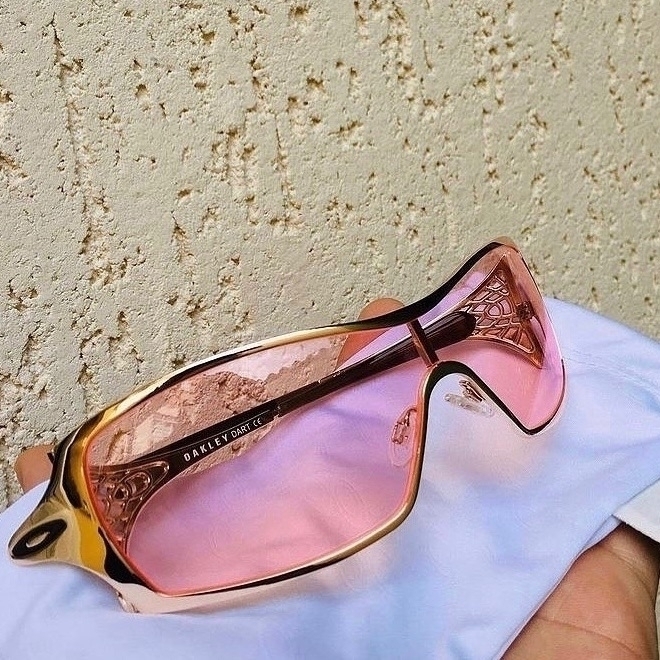 Óculos de sol oakley flak lente rosa jacket prizm barbie doblex