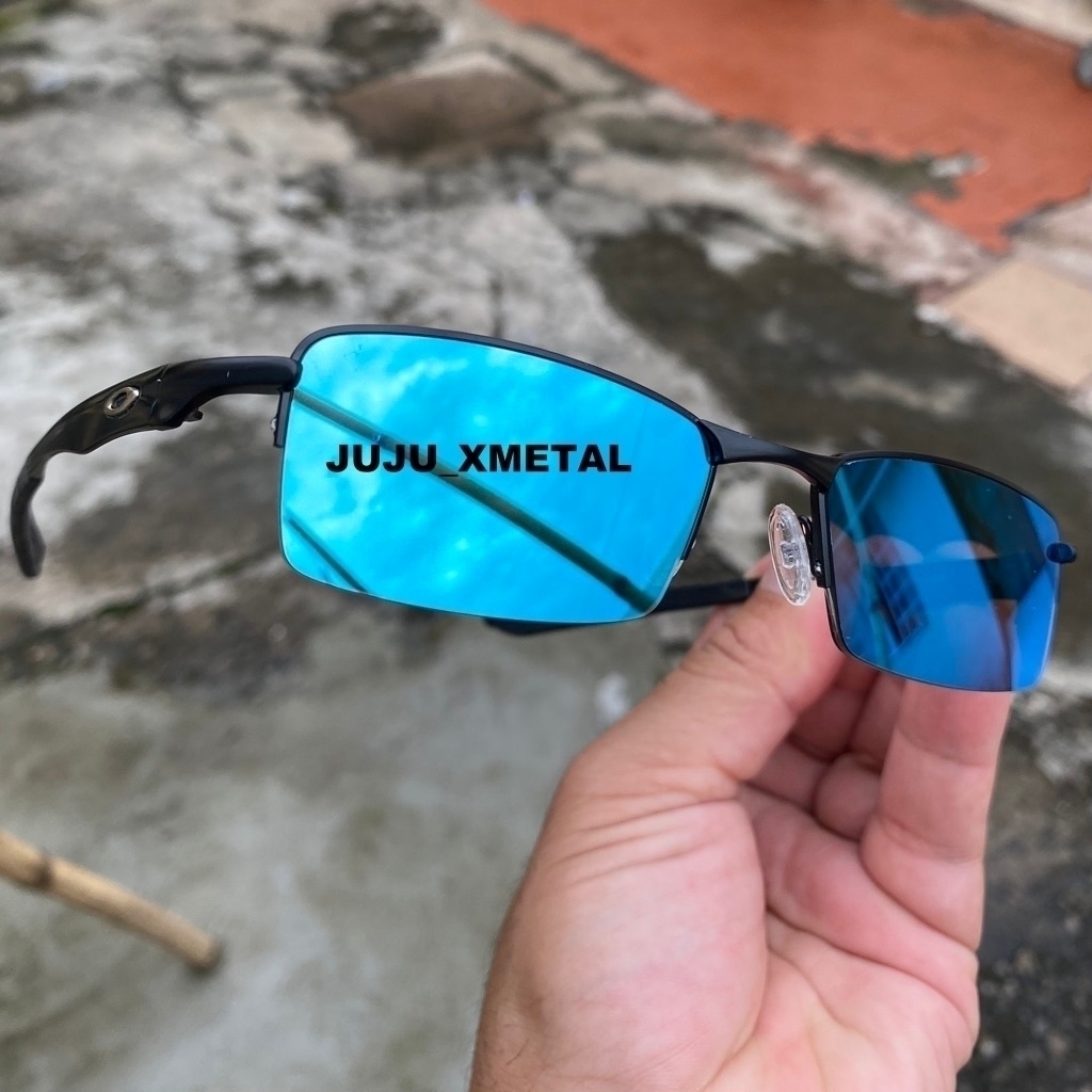 Óculos De Sol Lupa Do Vilão Mandrake Azul Escuro Polarizada Uv