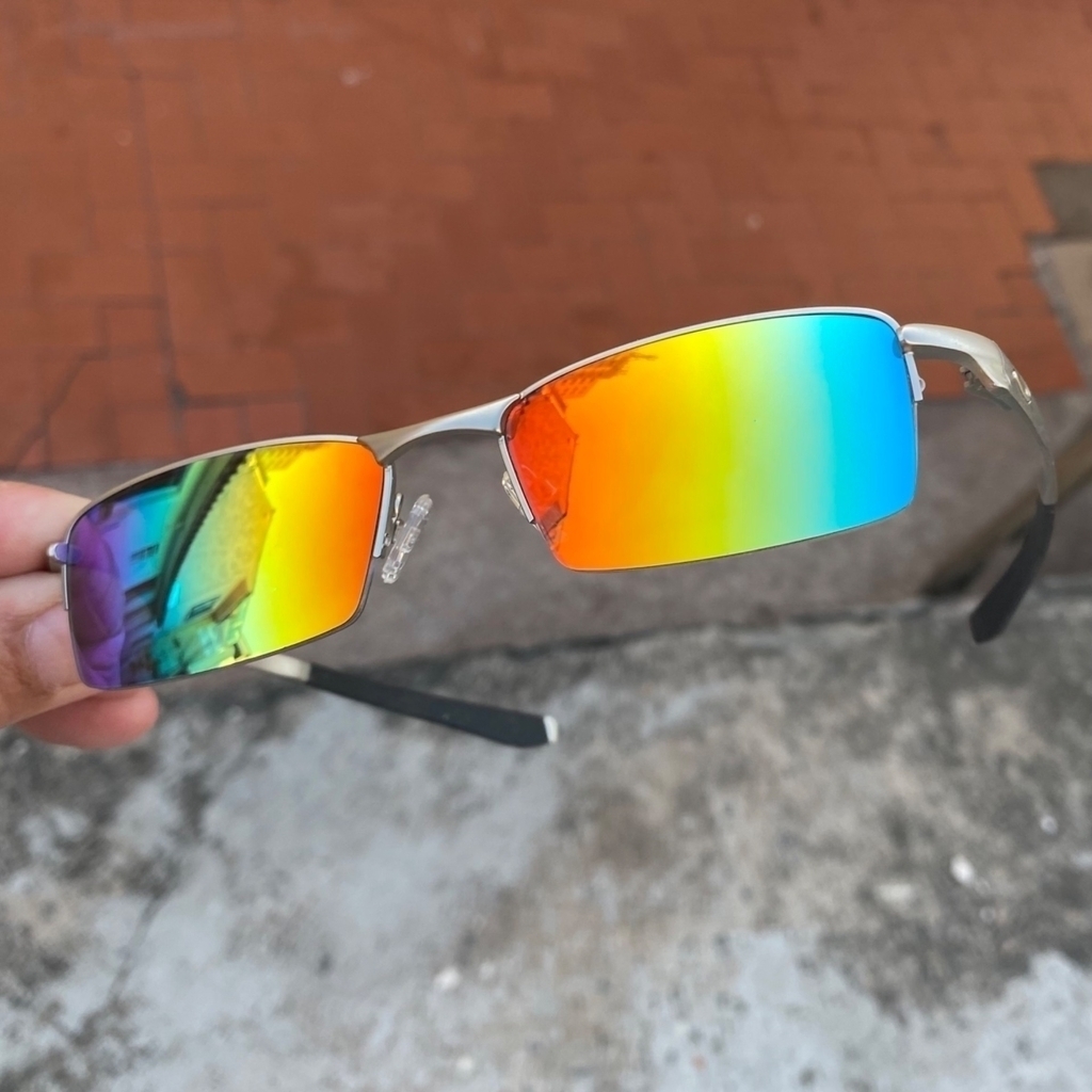 Óculos de sol oakley juliet vilão mandrake Arco íris no Shoptime