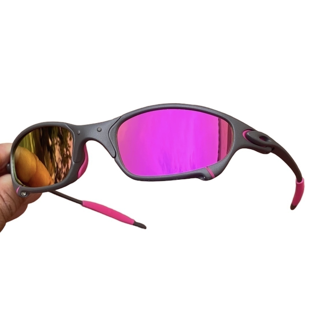 Óculos de Sol Oakley Juliet X Metal Lente Prizm Borrachinha Rosa
