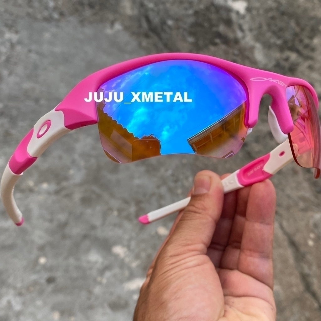 oculos de sol Flack 2.0 lente prismz Juliet rosa pink +brinde