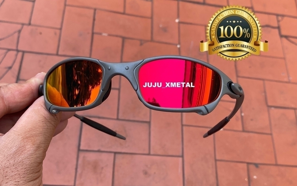 Óculos de Sol Juliet X-Metal Back Pinada Armação Toda em Metal Lent