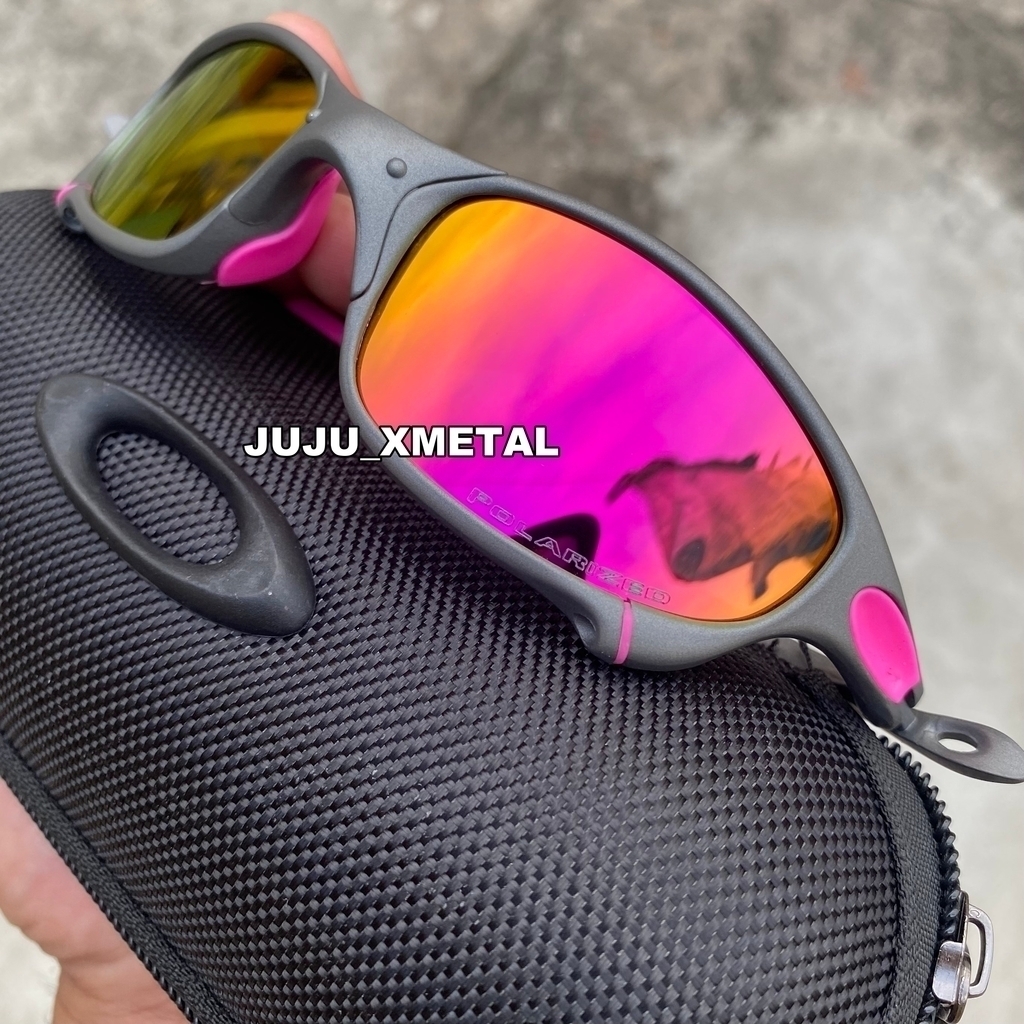 Óculos Juliet X Metal Lente Rosa + Sideblinders Kit Rosa em