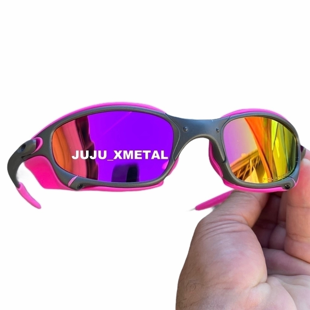 Óculos Juliet Xmetal c. Sideblinders Lente Rosa - Kit Rosa no Shoptime