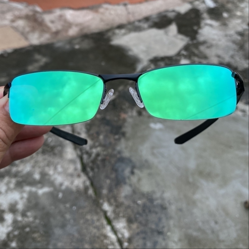 Óculos Juliet, Lente Colorida, Proteção UV Espelhada, Lupa Mandrak
