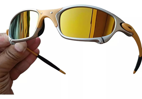 Óculos de Sol Juliet X-Metal Lentes Arco Iris Polarizadas Vião 24k