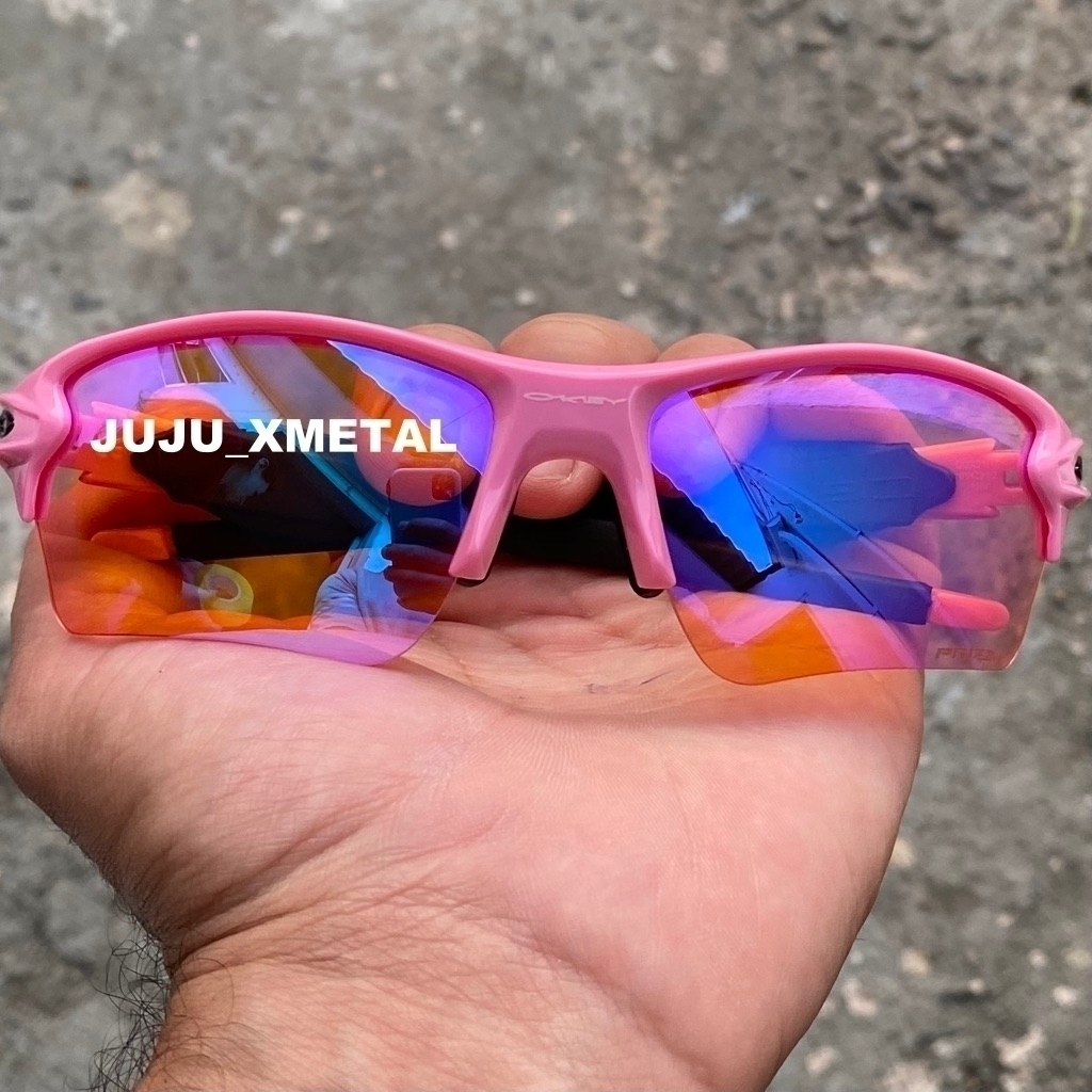 Óculos de Sol Oakley Flak Jacket 2.0 Rosa/Preta Lentes Prizm Top