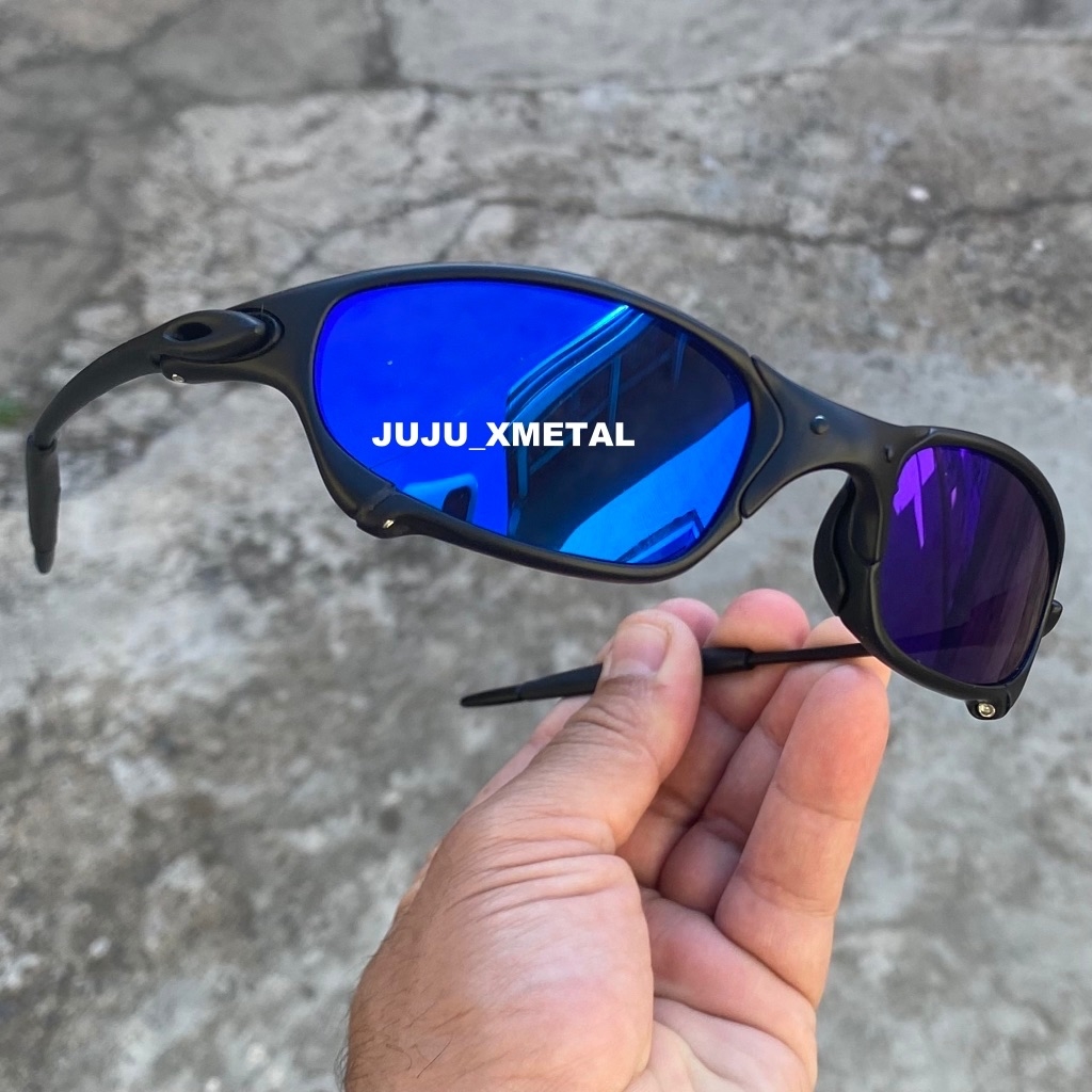 Oculos oakley juliet squared xmetal ice thug doble x vermelha