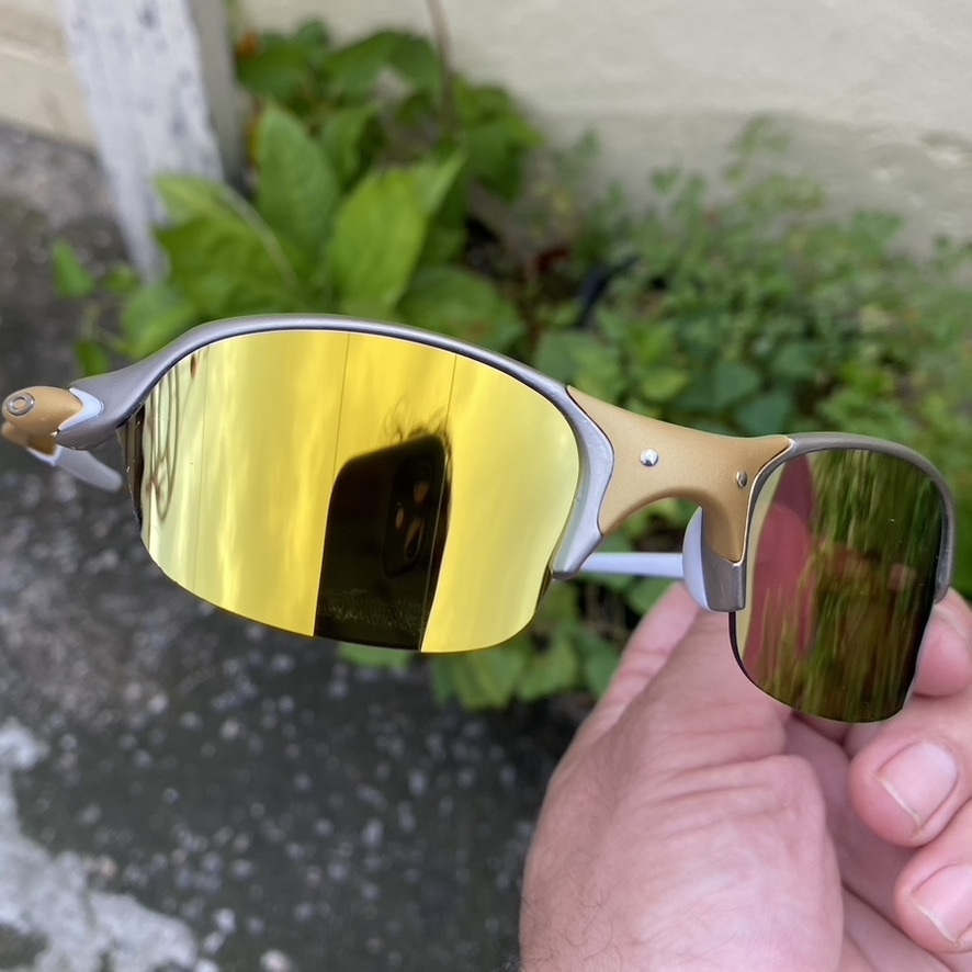 Oculos Oakley Romeo 2 Juliet 24 K Xmetal Dourada Mandrake no Shoptime