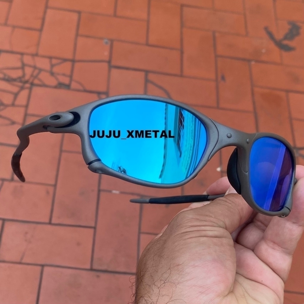 Óculos de Sol Juliet X Metal Lente Azul Ice Thug