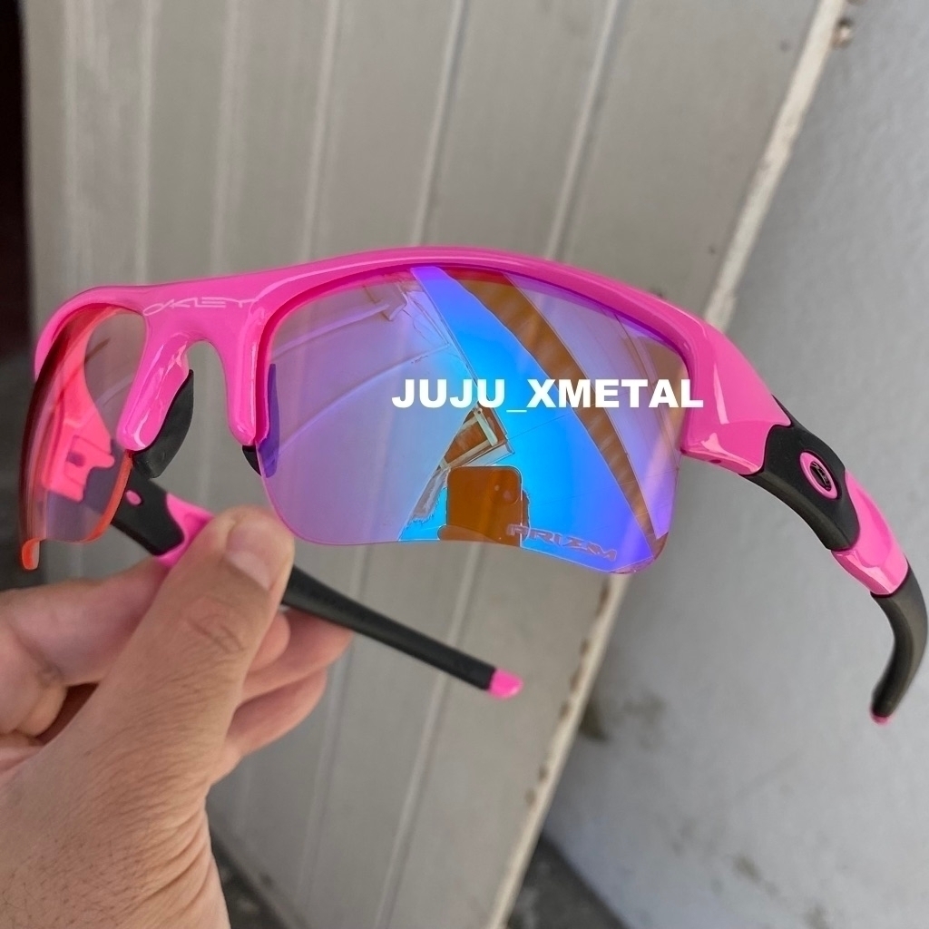 Óculos de Sol Oakley Flak Jacket 2.0 Rosa/Preta Lentes Prizm Top