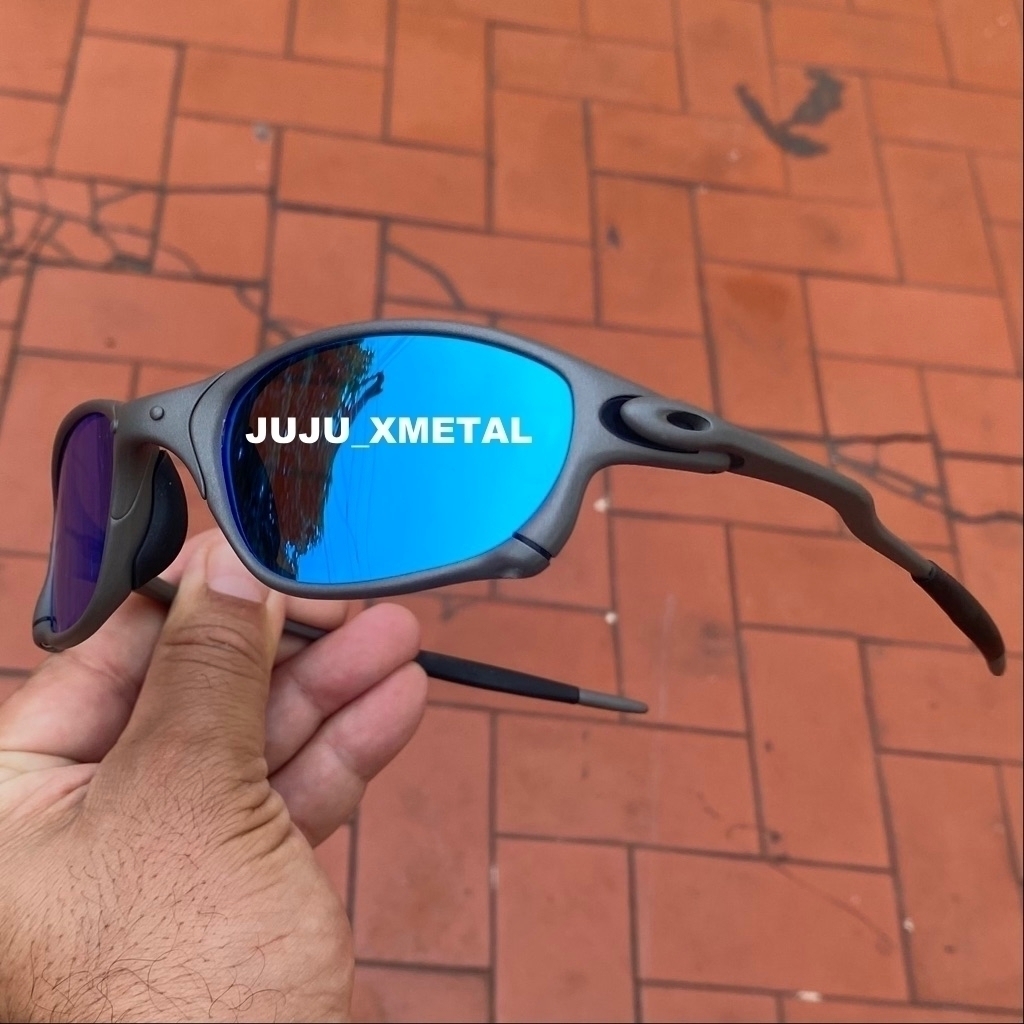 Oculos oakley juliet squared xmetal ice thug doble x vermelha