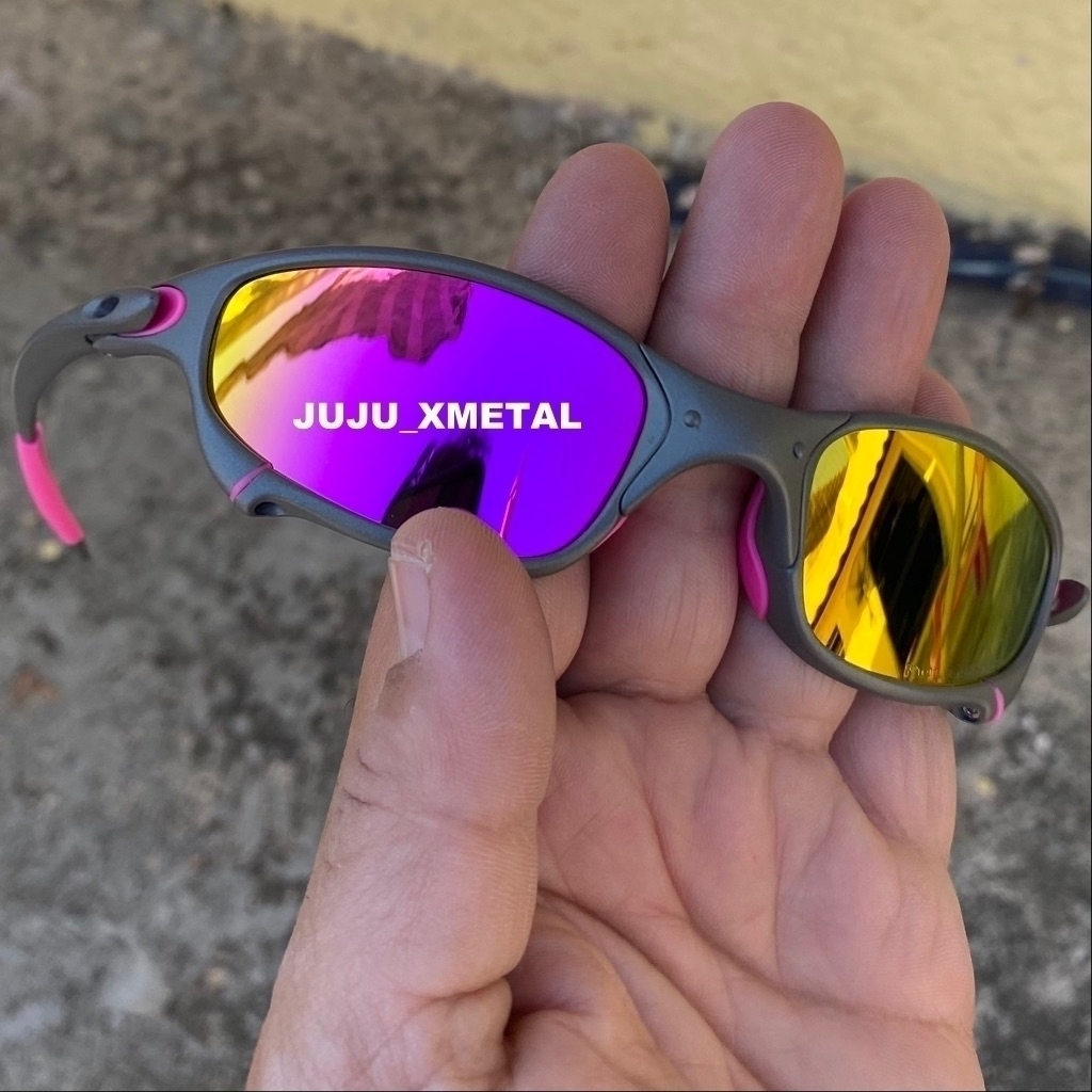 Óculos De Sol Juliet Rosa Premium Metal Polarizado Envio Já