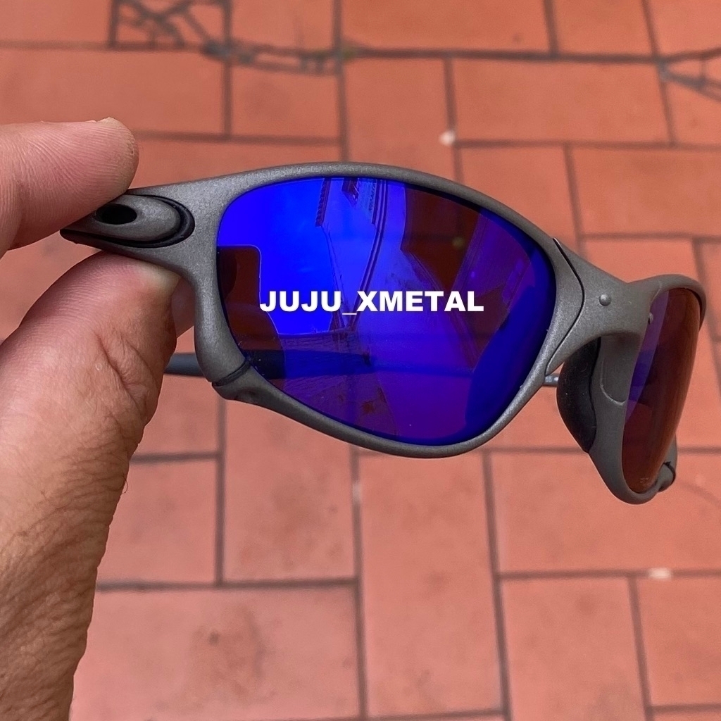 Óculos de Sol Oakley Juliet (Prata Lente Azul) DOUB