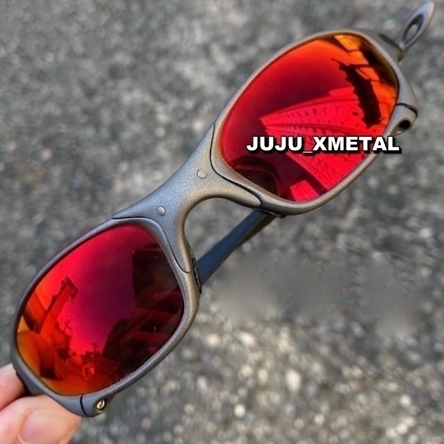 Óculos de Sol Juliet X-Metal Lentes Fire Red Vermelhas Polarizadas