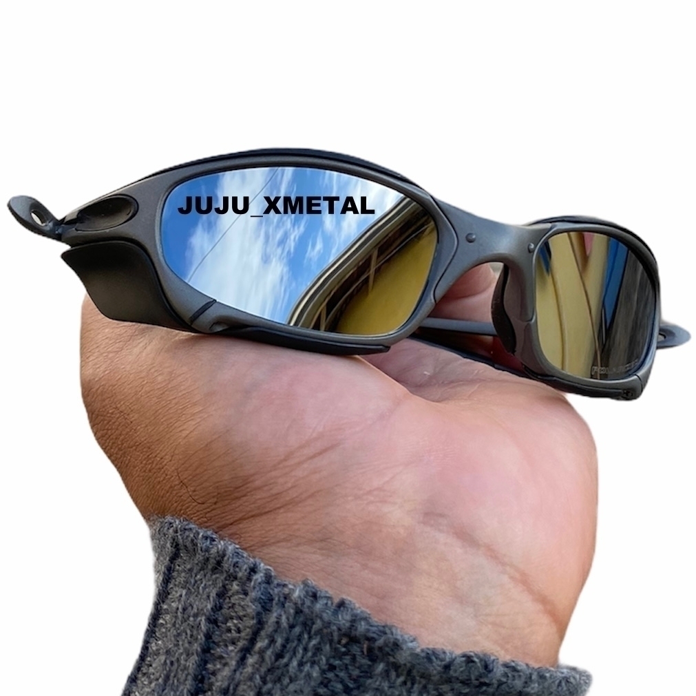 Óculos de Sol Juliet X-Metal Lentes Prata Liquid Metal Polariz