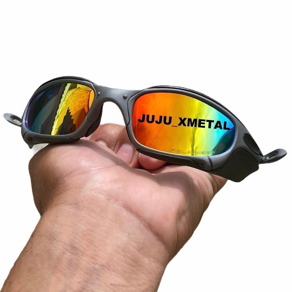 Óculos de Sol Juliet X-Metal Arco Iris Pinada Armação Toda em Metal