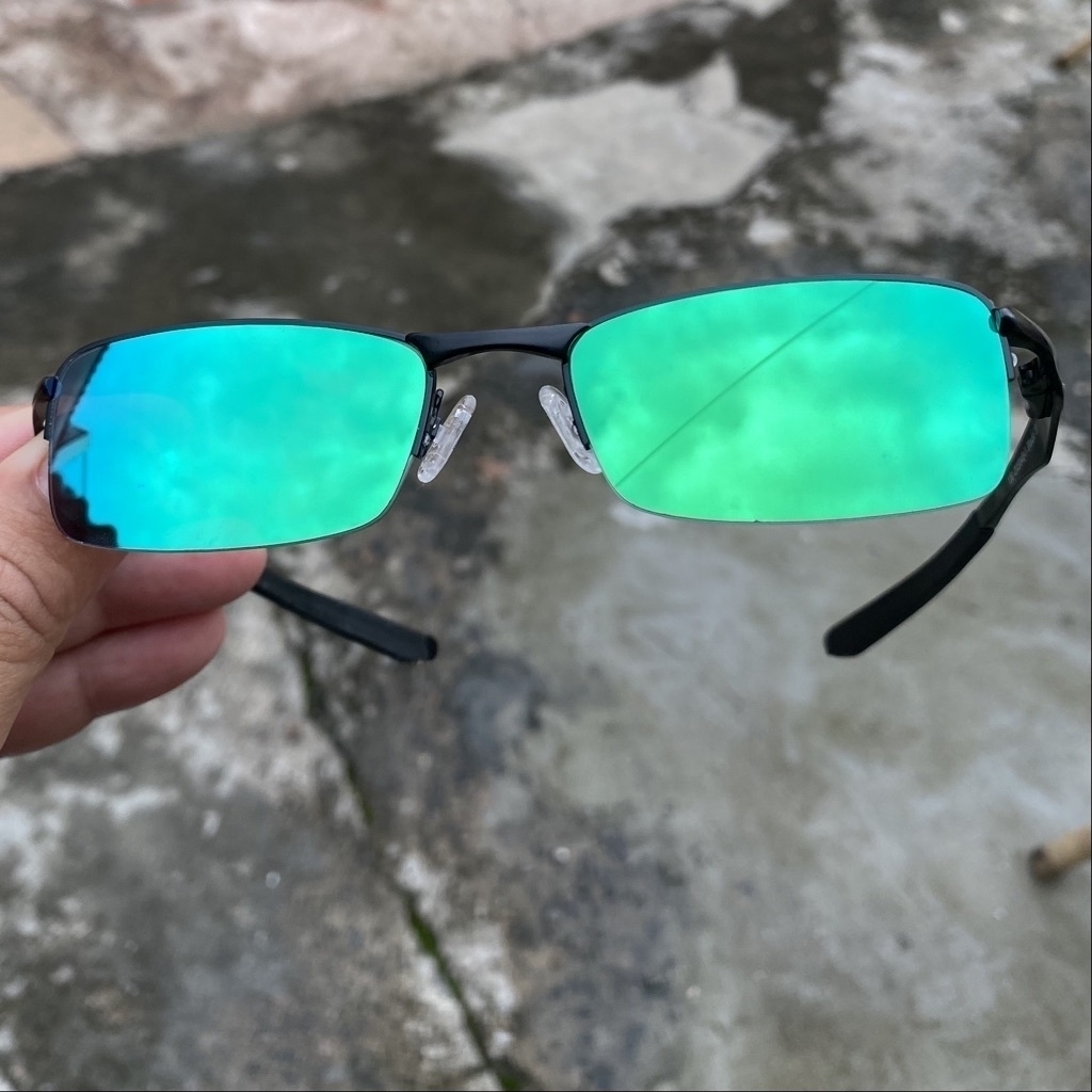 Óculos Lupa Mandrake Vilão Oakley Juliet X-Metal Lente Azul