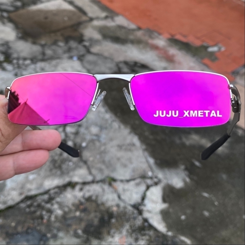 Óculos De Sol Roxo Juliet Lentes Rosa Lupa Vilão Mandrake