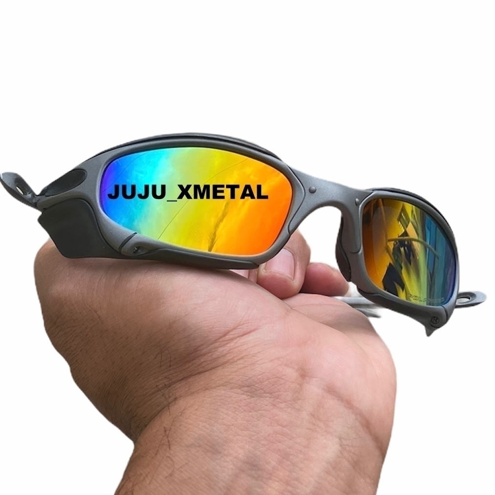 Óculos de Sol Juliet X-Metal Lentes Arco Iris Metal Polarizadas