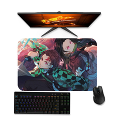 Mouse pad gamer Demon Slayer Kimetsu no Yaiba Inosuke Nezuko e Tanjiro 2 - Mousepad 90x40 80x40 60x40 70x30 na internet