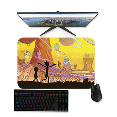 Mouse pad gamer Rick e Morty - OP3 90x40 80x40 60x40 70x30 - RAIKG Store