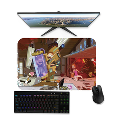 Mouse pad gamer Rick e Morty - OP5 90x40 80x40 60x40 70x30 - RAIKG Store