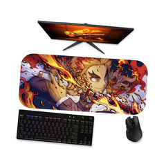 Mouse pad gamer Demon Slayer Kimetsu no Yaiba Kyojuro Rengoku 1 - Mousepad 90x40 80x40 60x40 70x30 - RAIKG Store