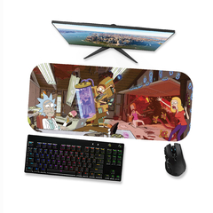 Mouse pad gamer Rick e Morty - OP5 90x40 80x40 60x40 70x30 - loja online