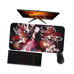 Mouse pad gamer Demon Slayer Kimetsu no Yaiba Nezuko Kamado 2 - Mousepad 90x40 80x40 60x40 70x30 - loja online