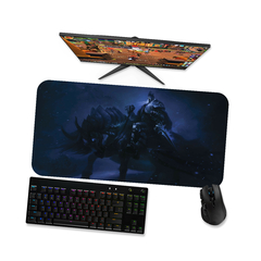 Mouse pad gamer Wow Lich King Cavaleiro 1 - Mousepad World of warcraft 90x40 80x40 60x40 70x30 - loja online