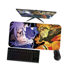 Mouse pad gamer Naruto vs Sasuke 2 - Mousepad 90x40 80x40 60x40 70x30 - loja online